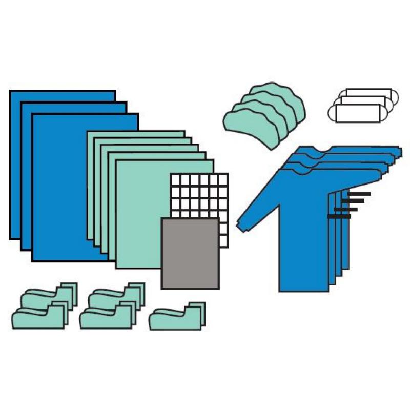 Комплект для операцій онкогінекологія (загальна), стерильний, одноразового використання ,ТМ «АХІЛЛ»